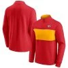 Men's Fanatics Branded Red/Gold Kansas City Chiefs Block Party Quarter-Zip Jacket -Mitchell & Ness store DSCO1136748837 2910