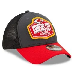New Era Men's Graphite/Red Kansas City Chiefs 2021 NFL Draft Trucker 39THIRTY Flex Hat 9 New Era Men's Graphite/Red Kansas City Chiefs 2021 NFL Draft Trucker 39THIRTY Flex Hat -Mitchell & Ness store DSCO1136750007 FJad ALT3