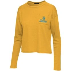 Junk Food Women's Gold Los Angeles Chargers Pocket Thermal Long Sleeve T-Shirt -Mitchell & Ness store DSCO1136750099 1853 ALT2