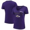 G-III 4Her By Carl Banks Women's Purple Baltimore Ravens Season V-Neck T-Shirt -Mitchell & Ness store DSCO1136758094 2729