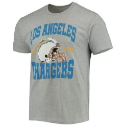 Junk Food Men's Heathered Gray Los Angeles Chargers Helmet T-Shirt 8 Junk Food Men's Heathered Gray Los Angeles Chargers Helmet T-Shirt -Mitchell & Ness store DSCO1136758208 1927 ALT2