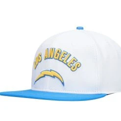 Pro Standard Men's White Los Angeles Chargers Stacked Snapback Hat -Mitchell & Ness store DSCO1136758757 3550 ALT3