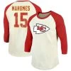 Majestic Threads Men's Patrick Mahomes Cream/Red Kansas City Chiefs Vintage Player Name & Number Raglan 3/4-Sleeve T-Shirt -Mitchell & Ness store DSCO1136759705 6662