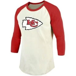 Majestic Threads Men's Patrick Mahomes Cream/Red Kansas City Chiefs Vintage Player Name & Number Raglan 3/4-Sleeve T-Shirt -Mitchell & Ness store DSCO1136759705 6662 ALT2