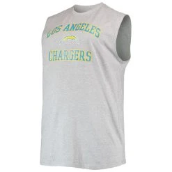 Profile Men's Justin Herbert Heathered Gray Los Angeles Chargers Big & Tall Player Name & Number Muscle Tank Top 8 Profile Men's Justin Herbert Heathered Gray Los Angeles Chargers Big & Tall Player Name & Number Muscle Tank Top -Mitchell & Ness store DSCO1136760066 1927 ALT2