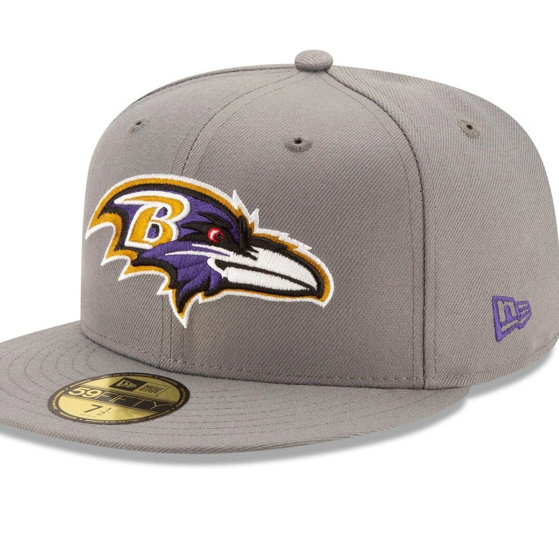 New Era Men's Graphite Baltimore Ravens Storm 59FIFTY Fitted Hat 3 New Era Men's Graphite Baltimore Ravens Storm 59FIFTY Fitted Hat
