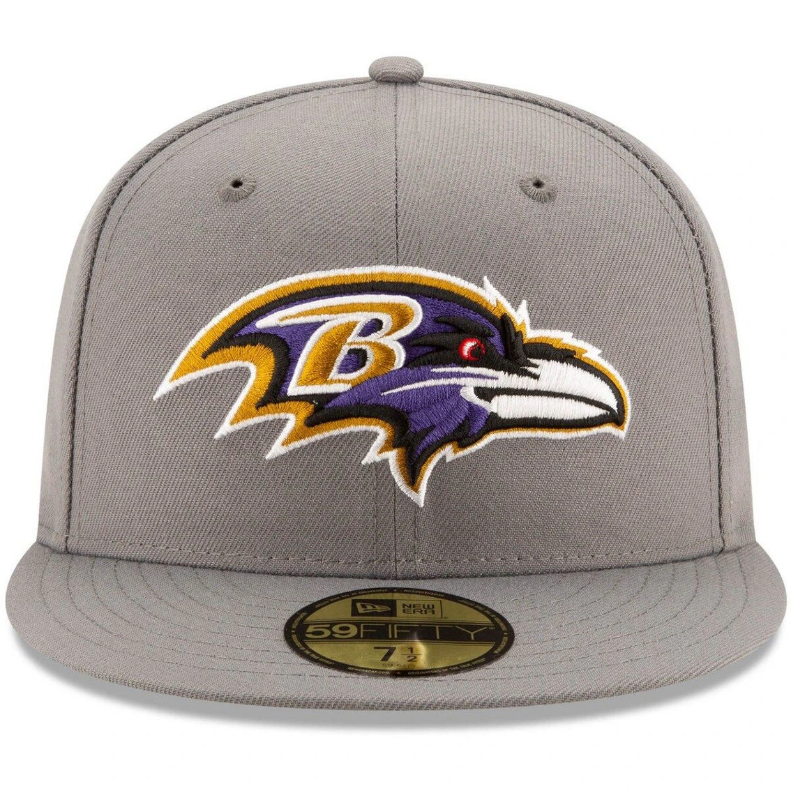 New Era Men's Graphite Baltimore Ravens Storm 59FIFTY Fitted Hat 5 New Era Men's Graphite Baltimore Ravens Storm 59FIFTY Fitted Hat - Image 3