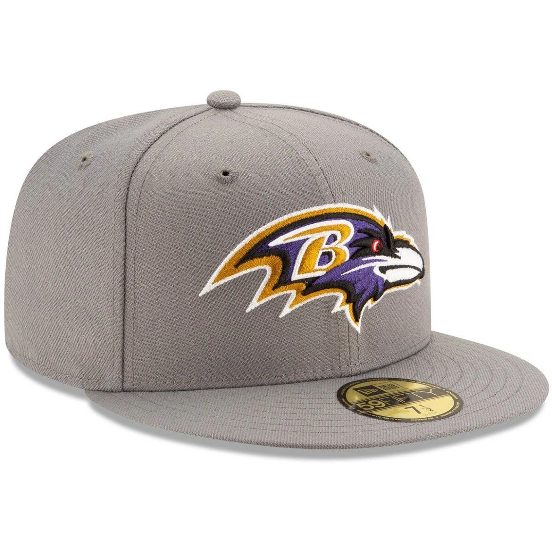 New Era Men's Graphite Baltimore Ravens Storm 59FIFTY Fitted Hat 6 New Era Men's Graphite Baltimore Ravens Storm 59FIFTY Fitted Hat - Image 4