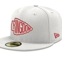 New Era Men's White Kansas City Chiefs Kingdom Omaha 59FIFTY Fitted Hat