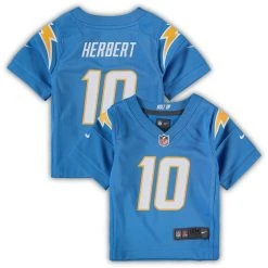 Nike Infant Justin Herbert Powder Blue Los Angeles Chargers Game Jersey