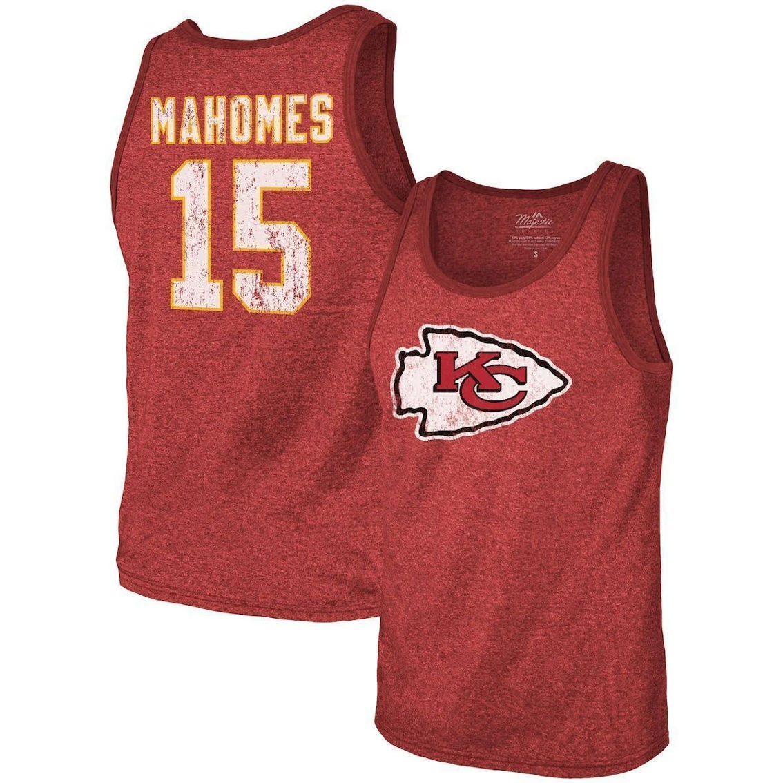 Majestic Threads Men's Patrick Mahomes Red Kansas City Chiefs Name & Number Tri-Blend Tank Top 3 Majestic Threads Men's Patrick Mahomes Red Kansas City Chiefs Name & Number Tri-Blend Tank Top