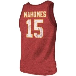 Majestic Threads Men's Patrick Mahomes Red Kansas City Chiefs Name & Number Tri-Blend Tank Top 9 Majestic Threads Men's Patrick Mahomes Red Kansas City Chiefs Name & Number Tri-Blend Tank Top -Mitchell & Ness store DSCO1136762853 2910 ALT3