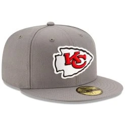 New Era Men's Graphite Kansas City Chiefs Storm 59FIFTY Fitted Hat -Mitchell & Ness store DSCO1136762895 1925 ALT3