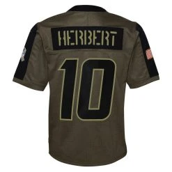 Nike Youth Justin Herbert Olive Los Angeles Chargers 2021 Salute To Service Game Jersey -Mitchell & Ness store DSCO1136763370 2068 ALT3