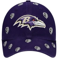 '47 Women's Purple Baltimore Ravens Confetti Clean Up Head Logo Adjustable Hat -Mitchell & Ness store DSCO1136763773 2729 ALT2