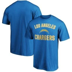 Fanatics Branded Men's Powder Blue Los Angeles Chargers Victory Arch T-Shirt
