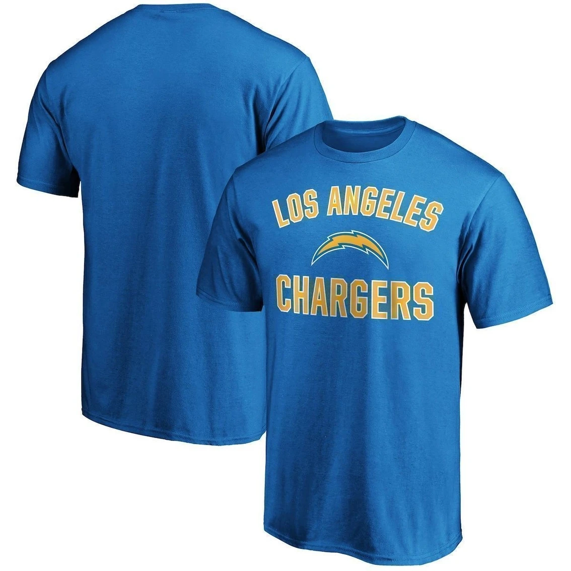 Fanatics Branded Men's Powder Blue Los Angeles Chargers Victory Arch T-Shirt 3 Fanatics Branded Men's Powder Blue Los Angeles Chargers Victory Arch T-Shirt