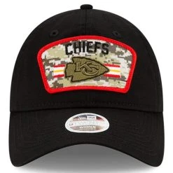 New Era Women's Black Kansas City Chiefs 2021 Salute To Service 9TWENTY Adjustable Hat -Mitchell & Ness store DSCO1136765109 1007 ALT2