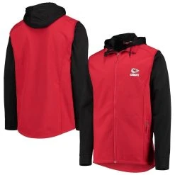 Dunbrooke Men's Red/Black Kansas City Chiefs Big & Tall Alpha Full-Zip Hoodie Jacket