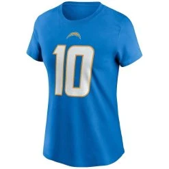 Nike Women's Justin Herbert Powder Blue Los Angeles Chargers Name & Number T-Shirt 8 Nike Women's Justin Herbert Powder Blue Los Angeles Chargers Name & Number T-Shirt -Mitchell & Ness store DSCO1136766338 1191 ALT2