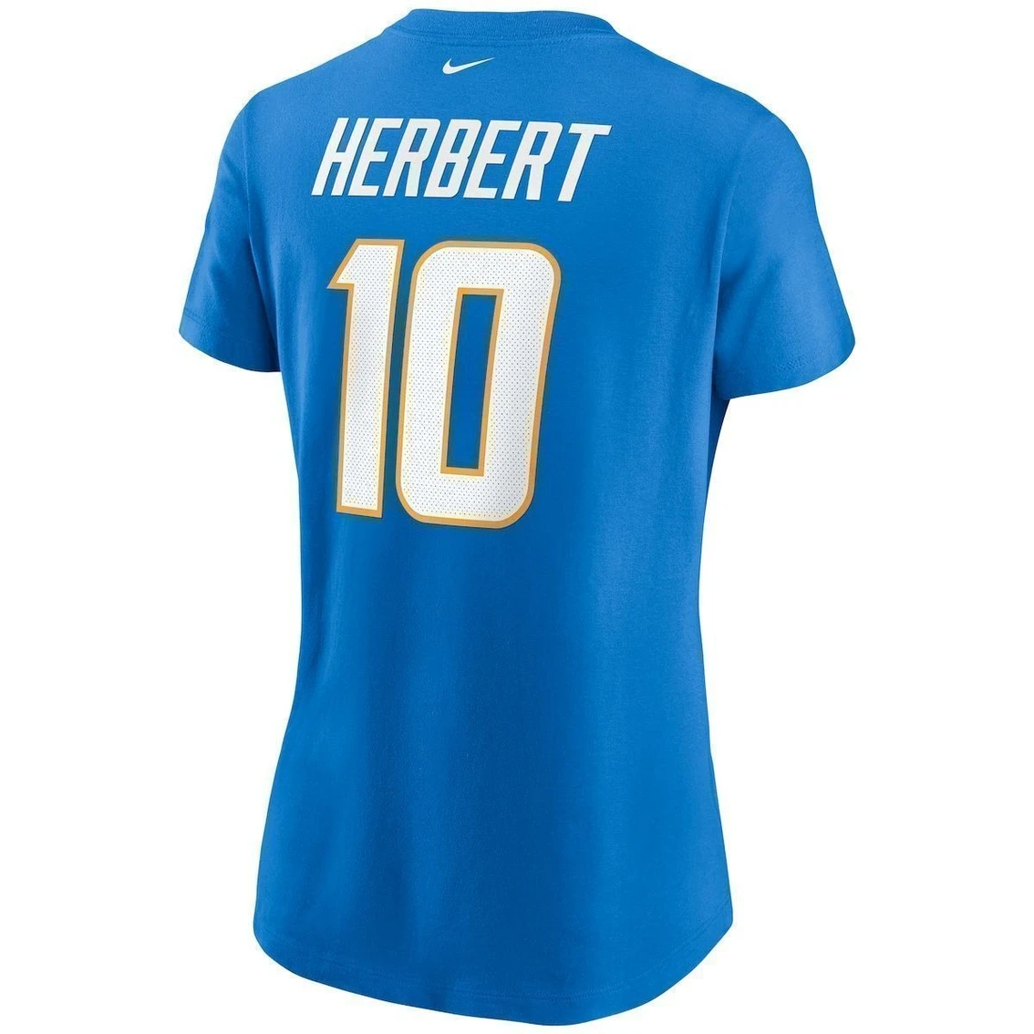 Nike Women's Justin Herbert Powder Blue Los Angeles Chargers Name & Number T-Shirt 6 Nike Women's Justin Herbert Powder Blue Los Angeles Chargers Name & Number T-Shirt - Image 4