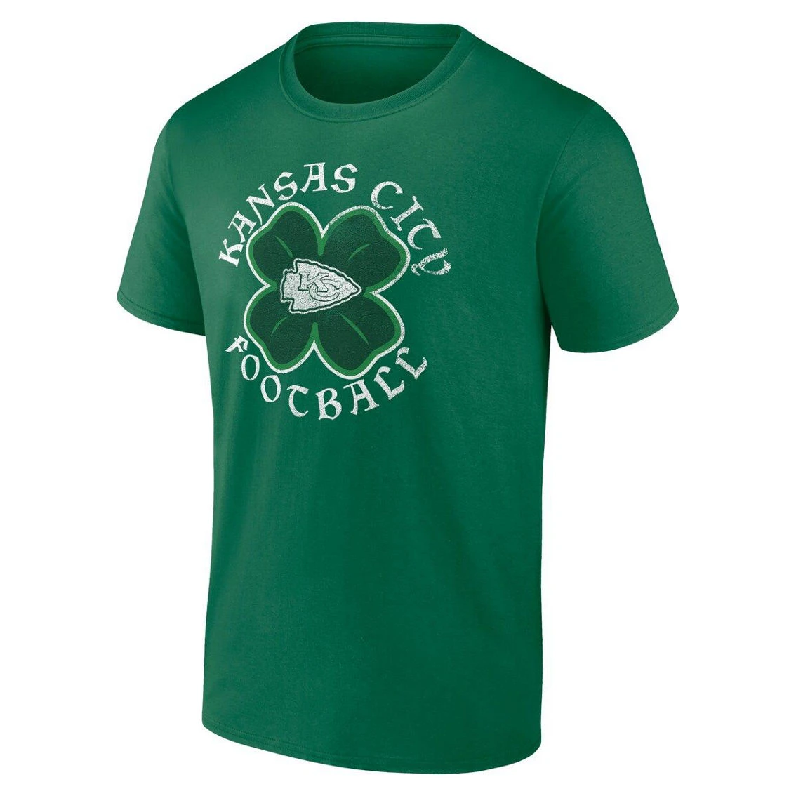 Fanatics Branded Men's Kelly Green Kansas City Chiefs Celtic Clover T-Shirt 5 Fanatics Branded Men's Kelly Green Kansas City Chiefs Celtic Clover T-Shirt - Image 3