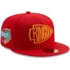 New Era Men's Red Kansas City Chiefs 1999 Pro Bowl Patch Gold Undervisor 59FIFY Fitted Hat