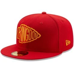 New Era Men's Red Kansas City Chiefs 1999 Pro Bowl Patch Gold Undervisor 59FIFY Fitted Hat -Mitchell & Ness store DSCO1136767118 2910 ALT3