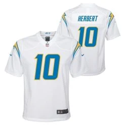 Nike Youth Justin Herbert White Los Angeles Chargers Team Game Jersey