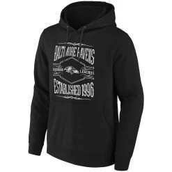 Men's NFL X Darius Rucker Collection By Fanatics Black Baltimore Ravens 2-Hit Pullover Hoodie -Mitchell & Ness store DSCO1136767290 1007 ALT2