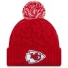 New Era Women's Red Kansas City Chiefs Cozy Cable Cuffed Knit Hat