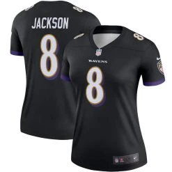 Nike Women's Lamar Jackson Black Baltimore Ravens Legend Team Jersey