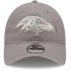 New Era Men's Gray Baltimore Ravens Core Classic 2.0 9TWENTY Adjustable Hat -Mitchell & Ness store DSCO1136768345 1927 ALT2
