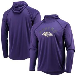 Starter Men's Purple Baltimore Ravens Raglan Long Sleeve Hoodie T-Shirt