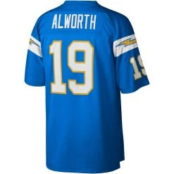 Men's Mitchell & Ness Lance Alworth Powder Blue Los Angeles Chargers Legacy Replica Jersey -Mitchell & Ness store DSCO1136769874 1191 ALT3