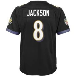 Nike Youth Lamar Jackson Black Baltimore Ravens Game Jersey -Mitchell & Ness store DSCO1136770911 1007 ALT3
