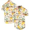 FOCO Men's Cream Kansas City Chiefs Paradise Floral Button-Up Shirt