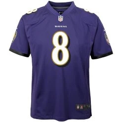 Nike Youth Lamar Jackson Purple Baltimore Ravens Game Jersey -Mitchell & Ness store DSCO1136771506 2729 ALT2