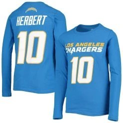 Outerstuff Youth Justin Herbert Powder Blue Los Angeles Chargers Mainliner Player Name & Number Long Sleeve T-Shirt 7 Outerstuff Youth Justin Herbert Powder Blue Los Angeles Chargers Mainliner Player Name & Number Long Sleeve T-Shirt -Mitchell & Ness store DSCO1136772014 1191 ALT1