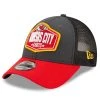 New Era Men's Graphite/Red Kansas City Chiefs 2021 NFL Draft Trucker 9FORTY Snapback Adjustable Hat