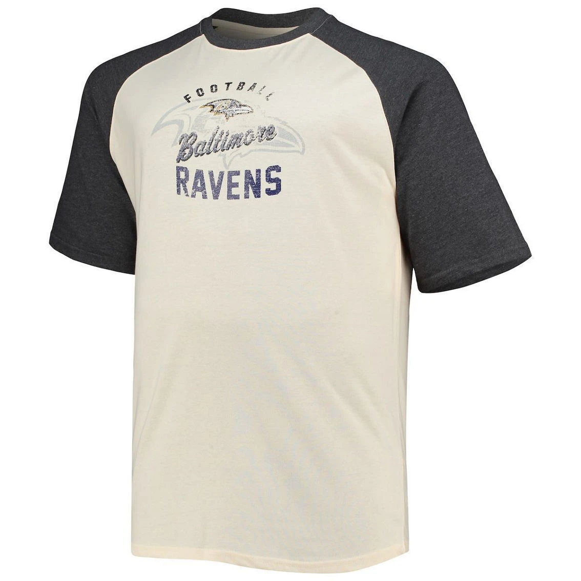 Profile Men's Lamar Jackson Oatmeal Baltimore Ravens Big & Tall Player Name & Number Raglan T-Shirt 5 Profile Men's Lamar Jackson Oatmeal Baltimore Ravens Big & Tall Player Name & Number Raglan T-Shirt - Image 3