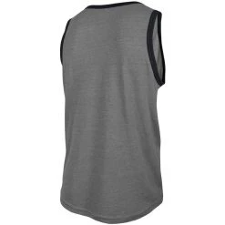 Men's New Era Heathered Gray Kansas City Chiefs Ringer Tri-Blend Tank Top -Mitchell & Ness store DSCO1136773089 1927 ALT3