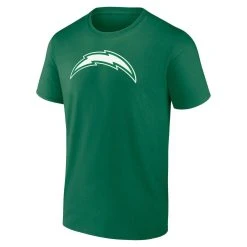 Fanatics Branded Men's Justin Herbert Green Los Angeles Chargers St. Patrick's Day Icon Player T-Shirt -Mitchell & Ness store DSCO1136773295 2041 ALT2