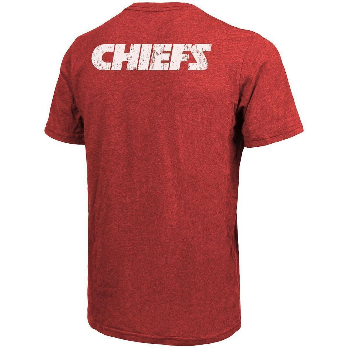 Majestic Threads Kansas City Chiefs Threads Tri-Blend Pocket T-Shirt - Heathered Red 6 Majestic Threads Kansas City Chiefs Threads Tri-Blend Pocket T-Shirt - Heathered Red - Image 4