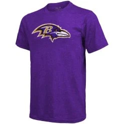 Majestic Threads Men's Threads Lamar Jackson Purple Baltimore Ravens Tri-Blend Name & Number T-Shirt -Mitchell & Ness store DSCO1136774324 2729 ALT2