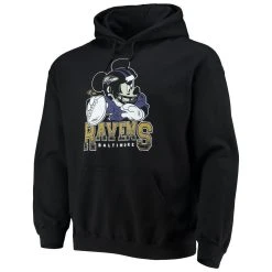 Junk Food Men's Black Baltimore Ravens Disney Mickey Quarterback Pullover Hoodie 8 Junk Food Men's Black Baltimore Ravens Disney Mickey Quarterback Pullover Hoodie -Mitchell & Ness store DSCO1136774650 1007 ALT2