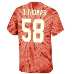 Mitchell & Ness Men's Derrick Thomas Red Kansas City Chiefs Tie-Dye Retired Player Name & Number T-Shirt -Mitchell & Ness store DSCO1136775093 2910 ALT3