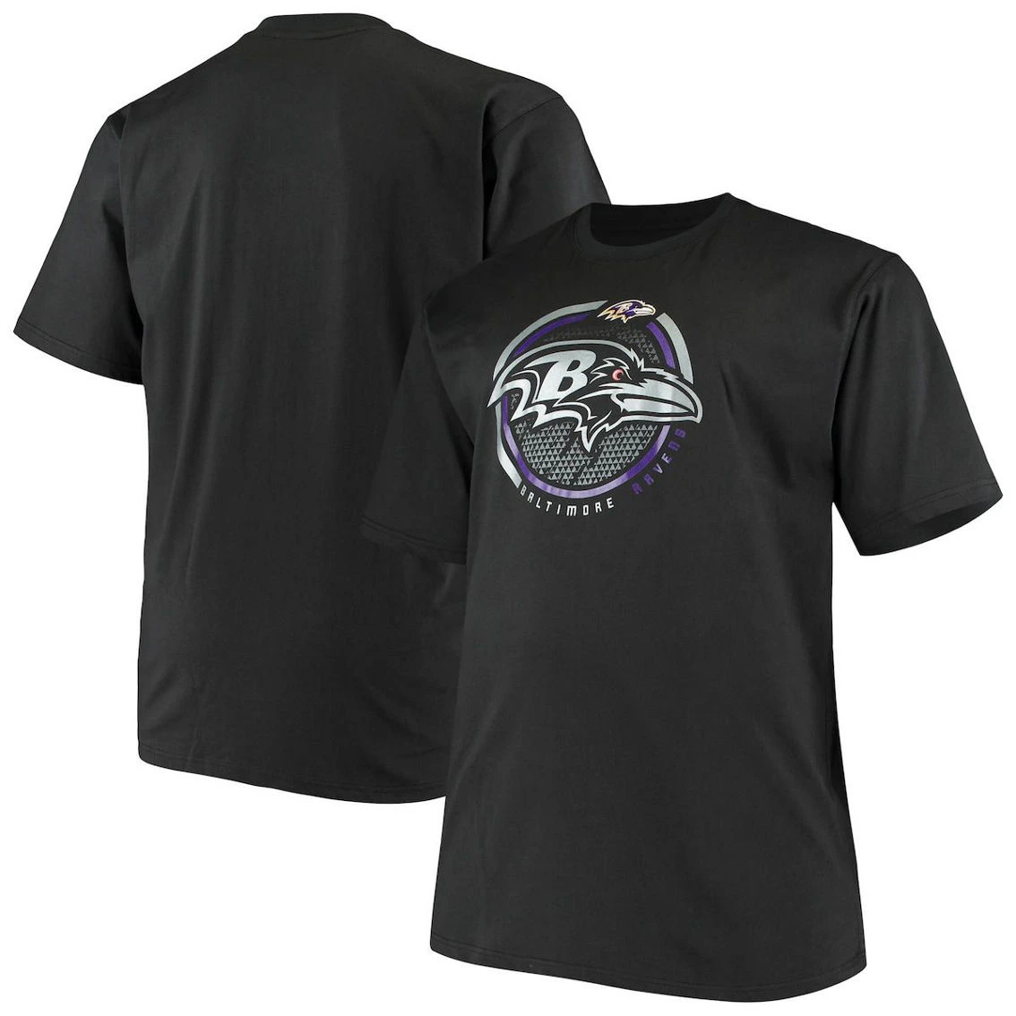 Fanatics Branded Men's Black Baltimore Ravens Big & Tall Color Pop T-Shirt 3 Fanatics Branded Men's Black Baltimore Ravens Big & Tall Color Pop T-Shirt