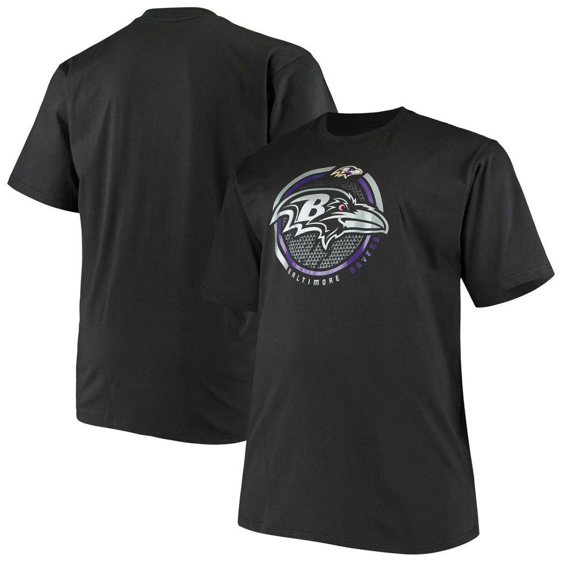 Fanatics Branded Men's Black Baltimore Ravens Big & Tall Color Pop T-Shirt 4 Fanatics Branded Men's Black Baltimore Ravens Big & Tall Color Pop T-Shirt - Image 2