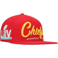 Pro Standard Men's Red Kansas City Chiefs Super Bowl LIV S Script Wordmark Snapback Hat